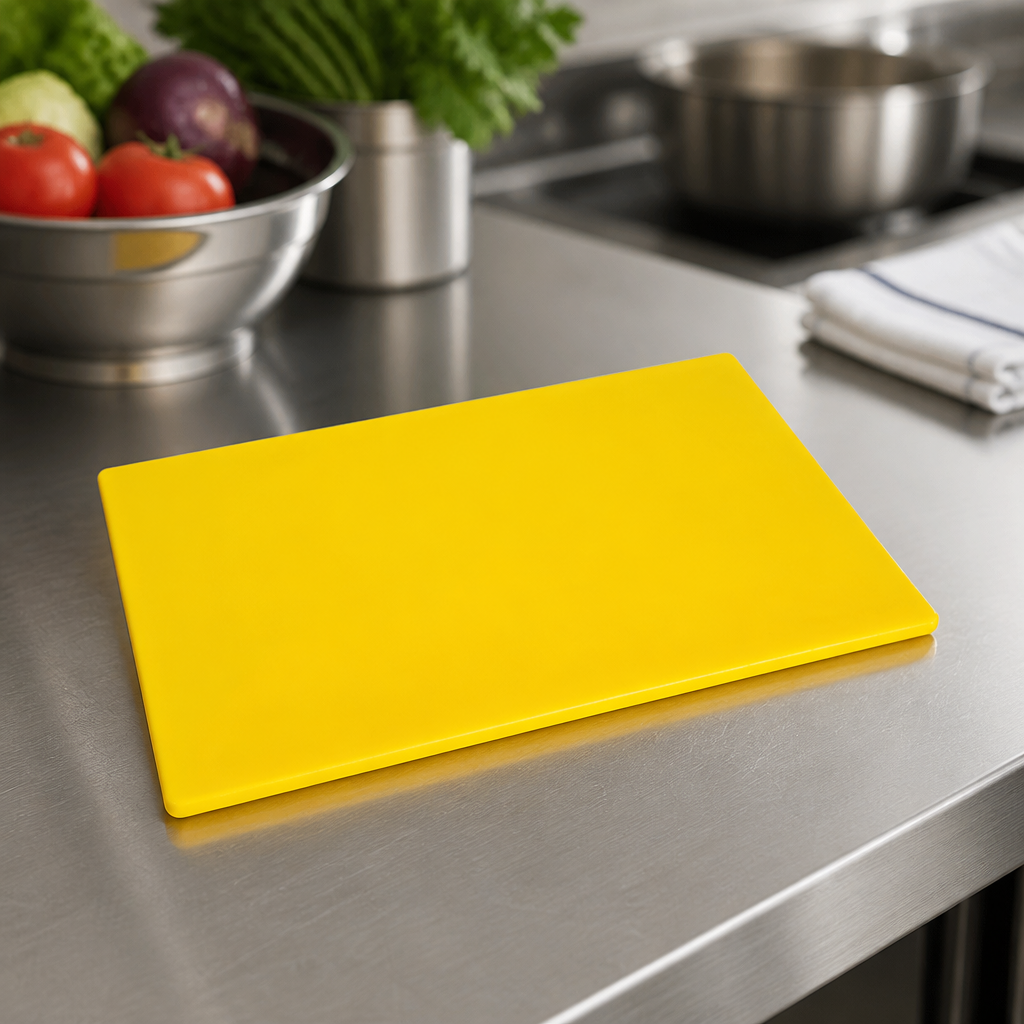 Commercial Antibacterial Chopping Board Yellow 450x300mm