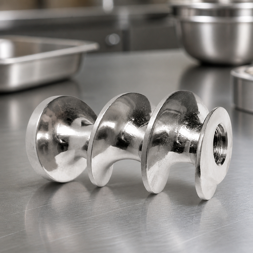Commercial Mincer Spiral Propeller 304 Stainless Steel 110mm
