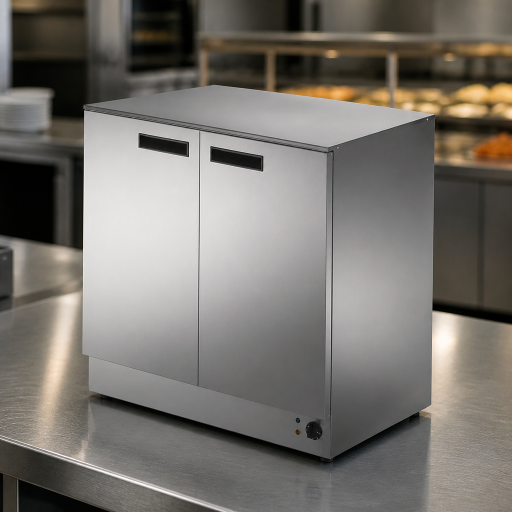 Commercial Hot Cupboard 900mm Electric Stainless Steel 2kW