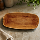 Commercial Rectangular Plates Vintage Copper 298mm - 12 Pack