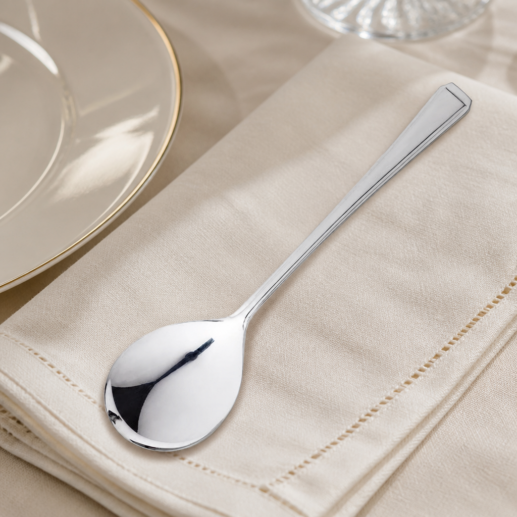 Commercial Soup Spoons 190mm Stainless Steel 12 Pack