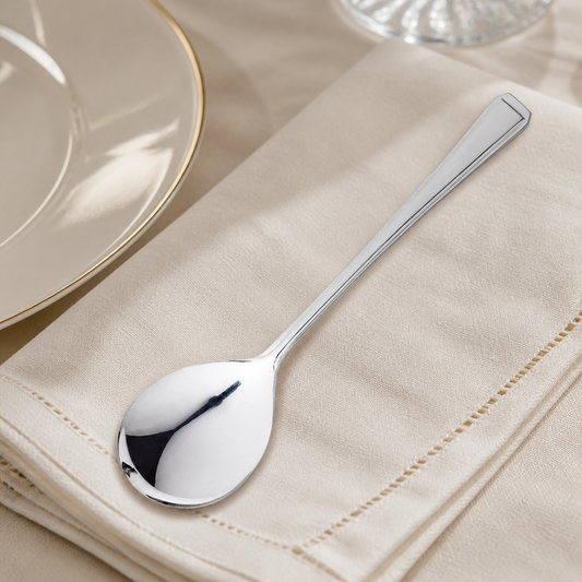 Commercial Soup Spoons 190mm Stainless Steel 12 Pack
