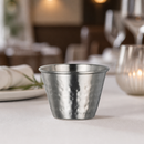 Commercial Stainless Steel Hammered Ramekins 70ml - 48 Pack