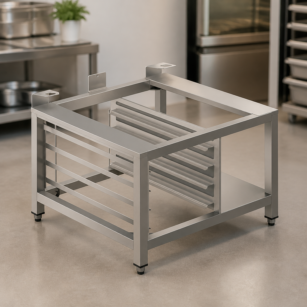 Commercial Oven Support Frame for 5 Tray Steamer Oven