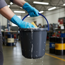 Premium 2 Gallon Plastic Bucket with Blue Handle for Versatile Use and Easy Handling