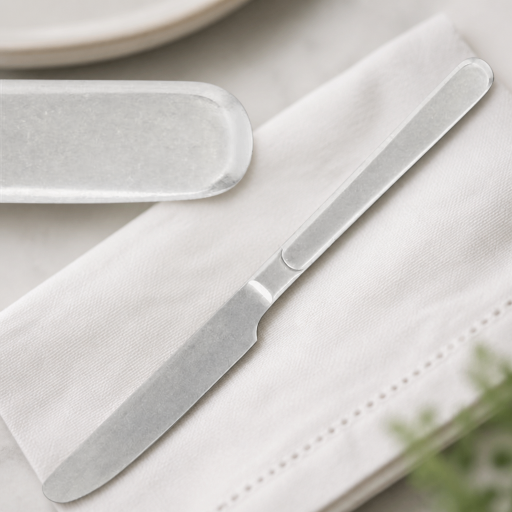 Commercial Stonewashed Table Knives 12 Pack 216mm Silver
