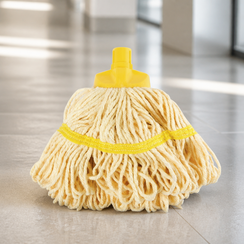 Commercial Mini Mop Head Yellow for colour coded cleaning