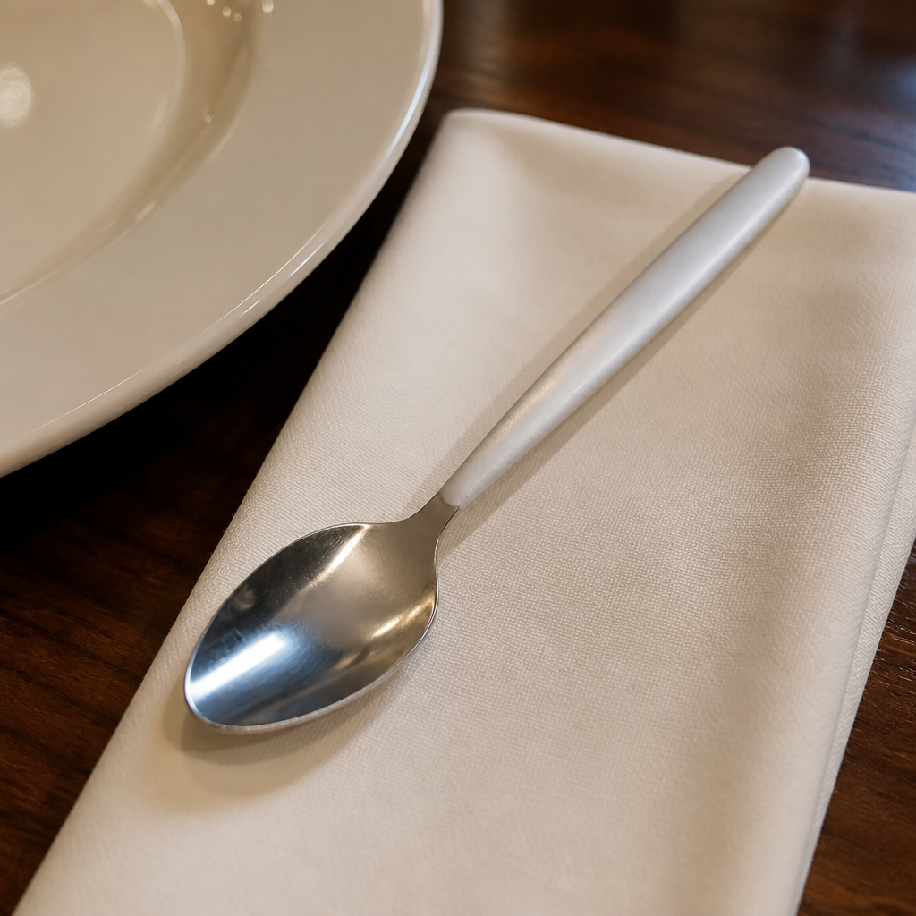 Children's stainless steel spoons 12 pack for commercial use