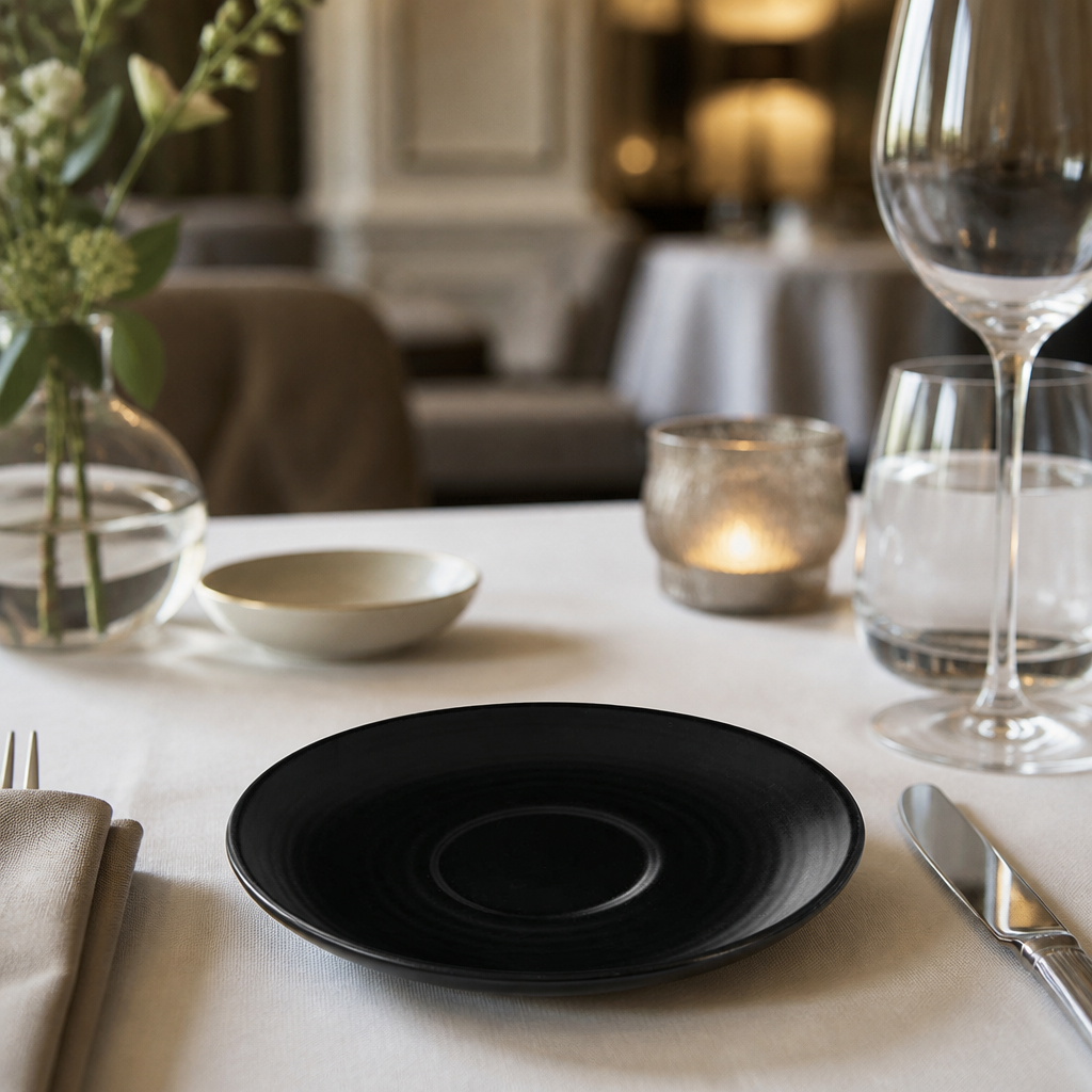 Commercial Vitrified Stoneware Saucers 162mm - 6 Pack