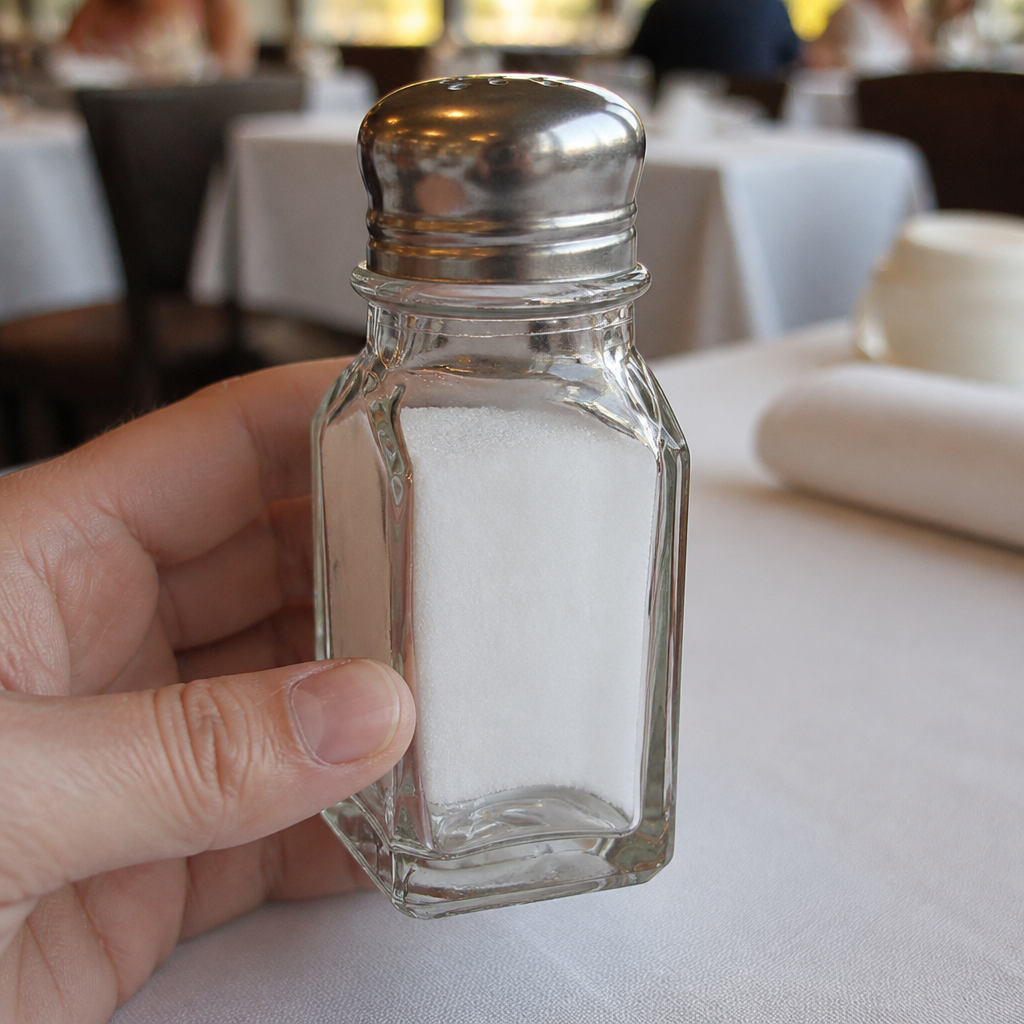 Commercial glass salt and pepper shakers 59ml 12 pack
