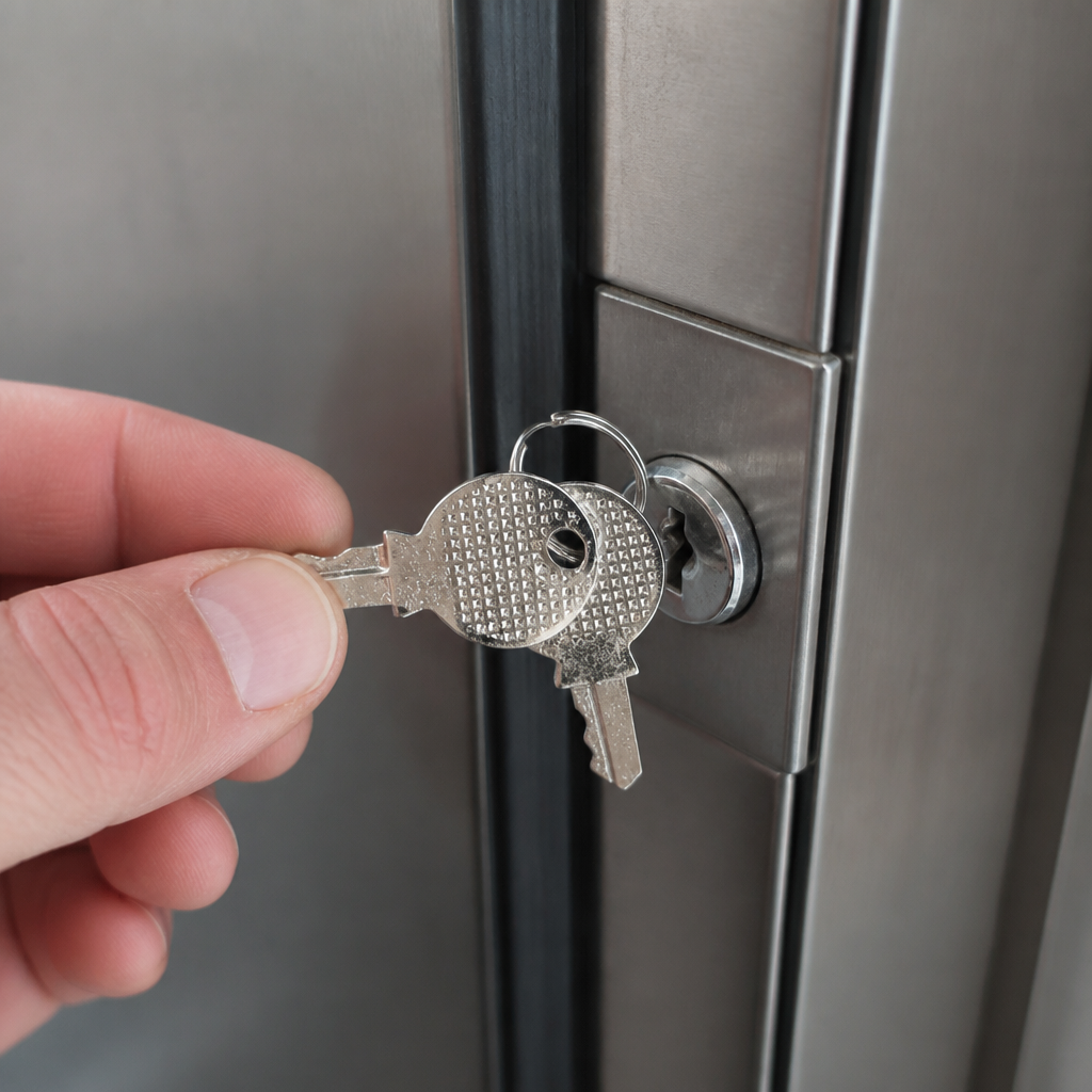 Replacement key for commercial upright freezer models
