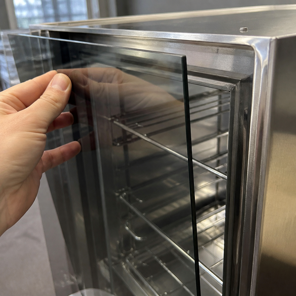 Commercial tempered glass replacement for food warmers 470mm