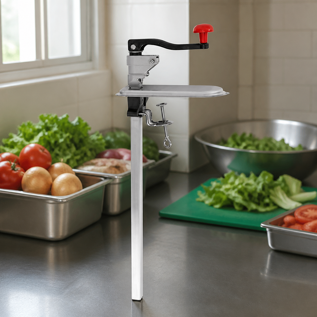 Commercial Bench Can Opener for 25 inch high cans