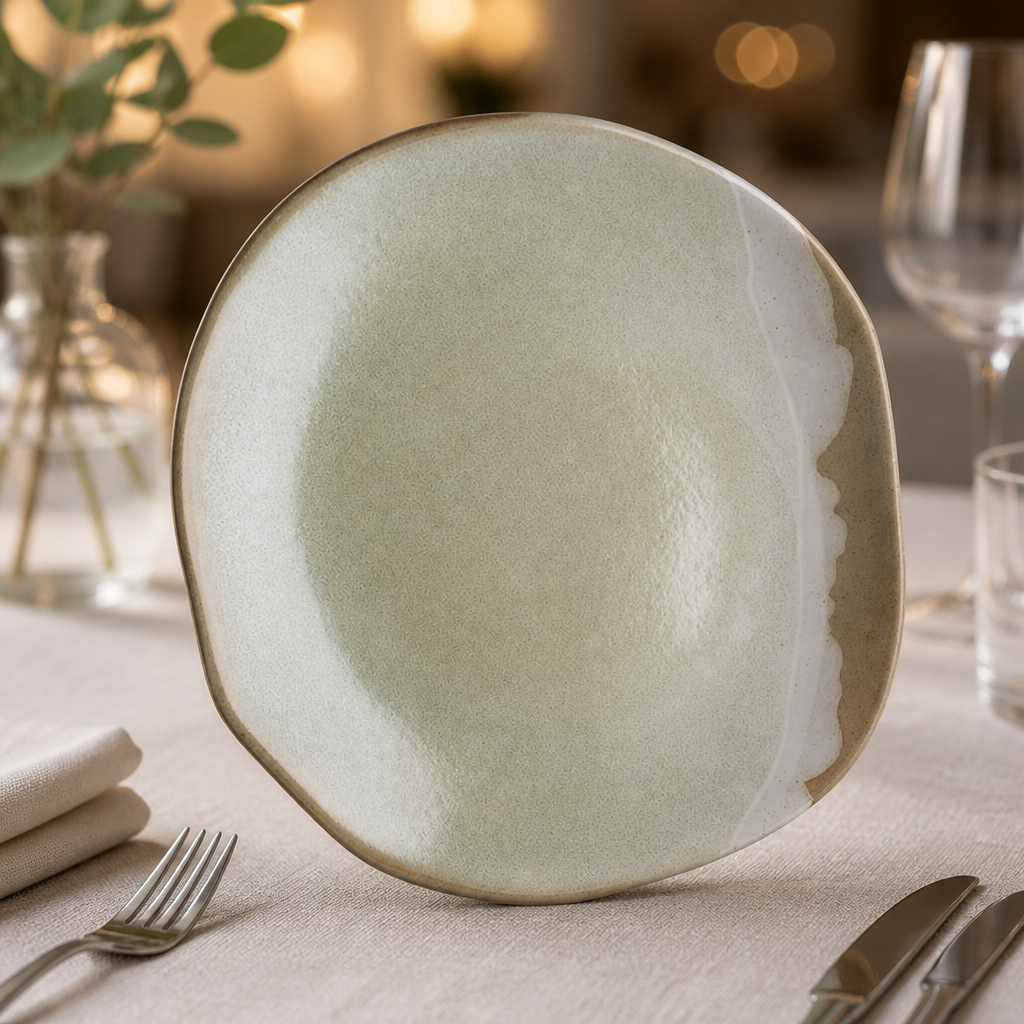 Commercial 295mm Forager Plates - 12 Pack Vitrified Stoneware