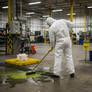 Premium Type 5/6 Chemical Protective Coverall - Optimized Polyethylene Fabric for Budget-Friendly Safety