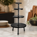 Commercial 3-Tier Buffet Display Stand 355mm Metal Pipe Design