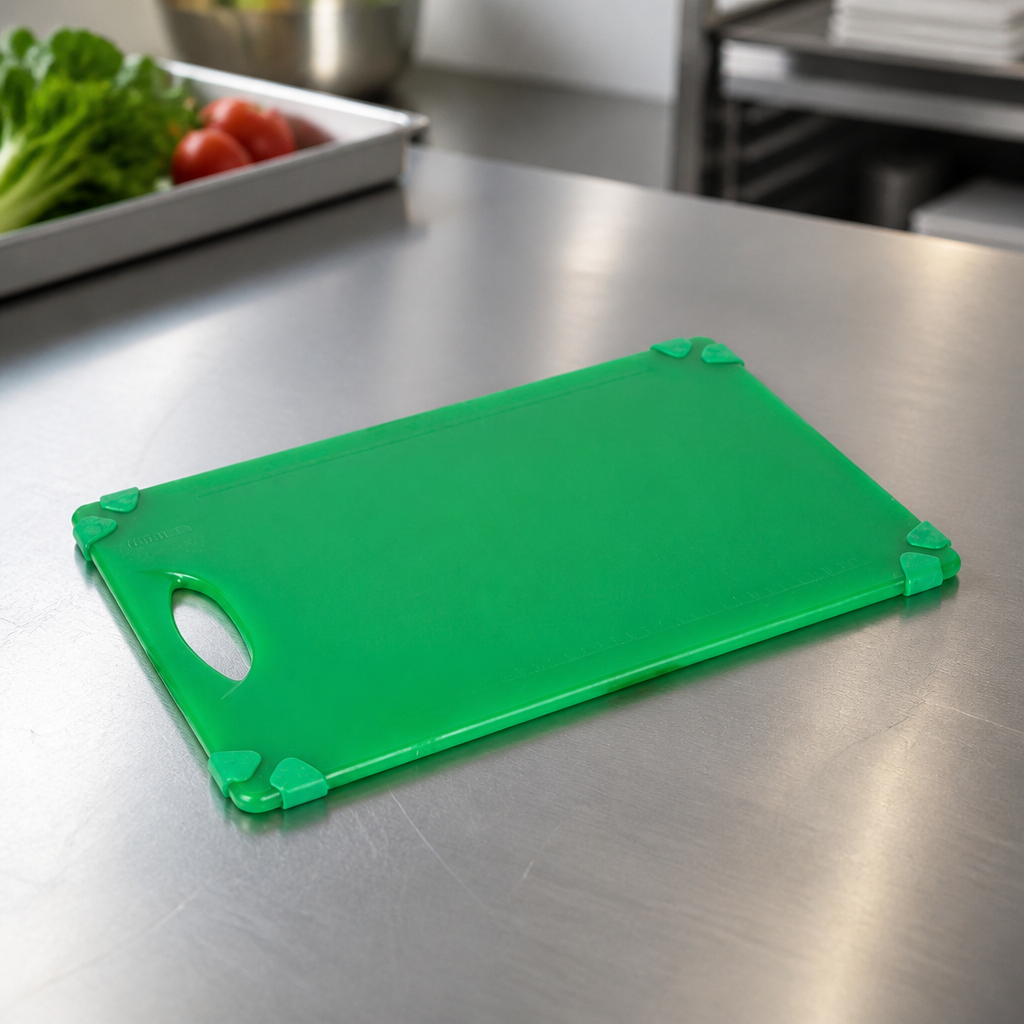 Commercial Green Chopping Board 458x306mm for Salad and Fruit
