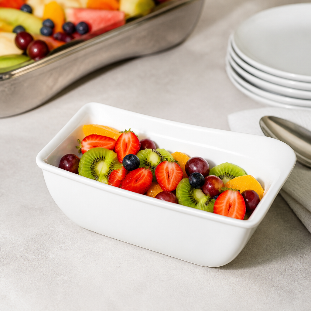 Commercial Melamine Serving Dishes 230x160mm 4 Pack