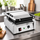 Commercial Contact Grill 210 x 226mm Cooking Area Stainless Steel