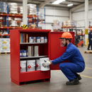 Premium Heavy Duty Storage Cabinet for Hazardous Goods with Sump Capacity 115L and Fire Resistant Features