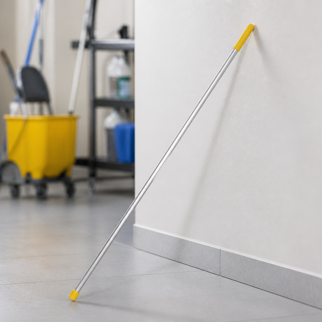Colour Coded Interchangeable Handle Yellow 1370mm Commercial Use