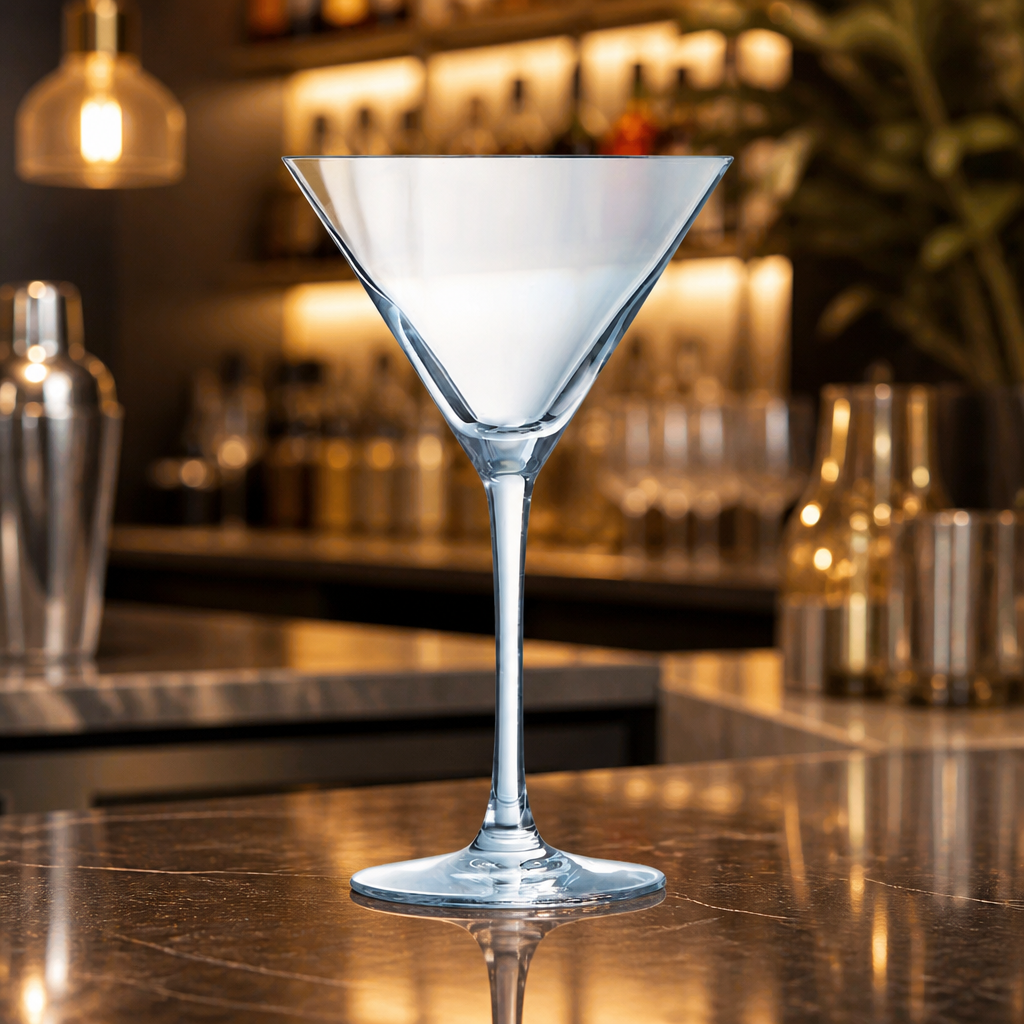 Commercial Martini Glasses 300ml Clear Glass 12 Pack
