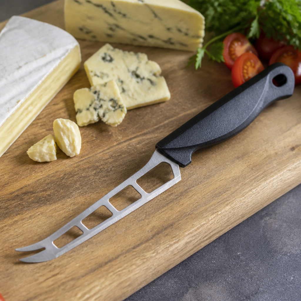 Commercial Cheese Knife 14cm with stainless steel blade and black handle