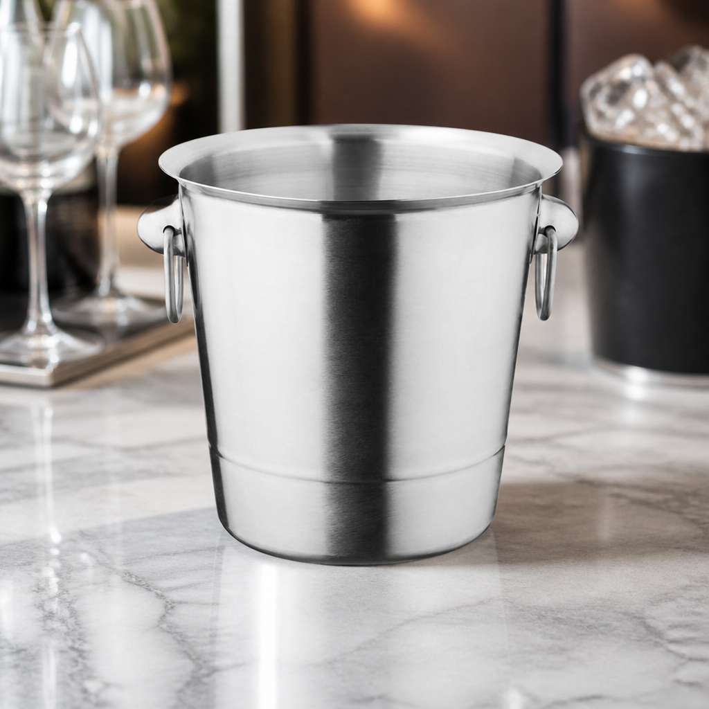 Commercial Stainless Steel Wine and Champagne Bucket 3.78Ltr
