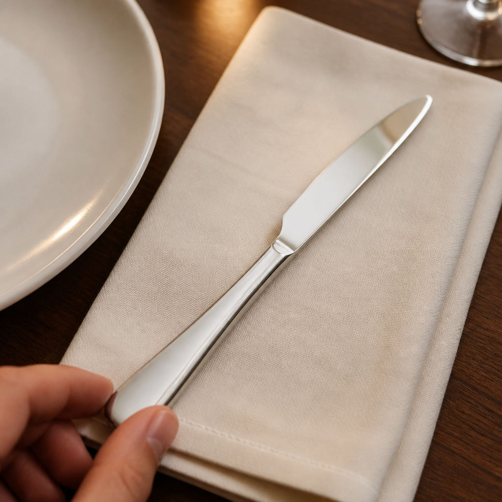 Commercial Stainless Steel Table Knife 12 Pack 233mm