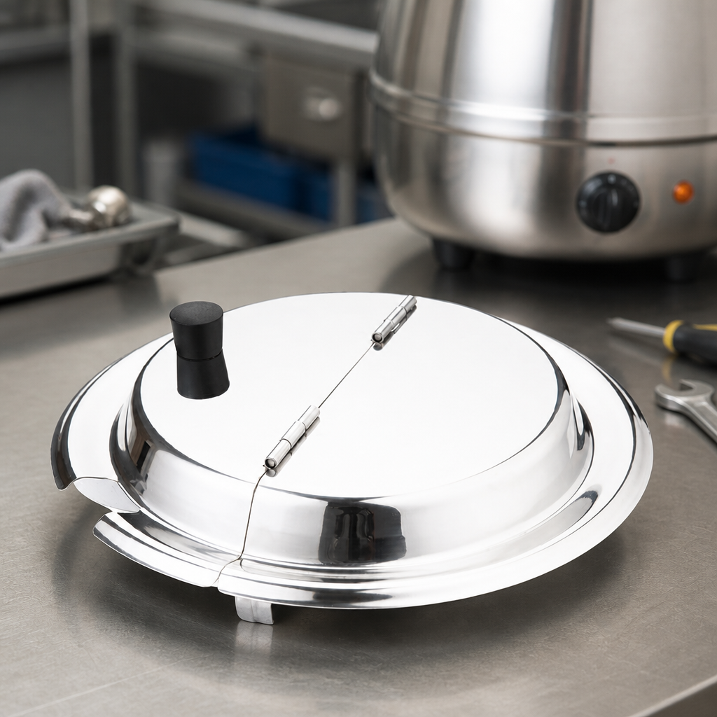 Commercial Soup Kettle Replacement Lid with Knob Stainless Steel