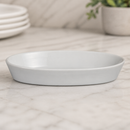 Commercial Oval Sole Dish 195x110mm Porcelain 6 Pack