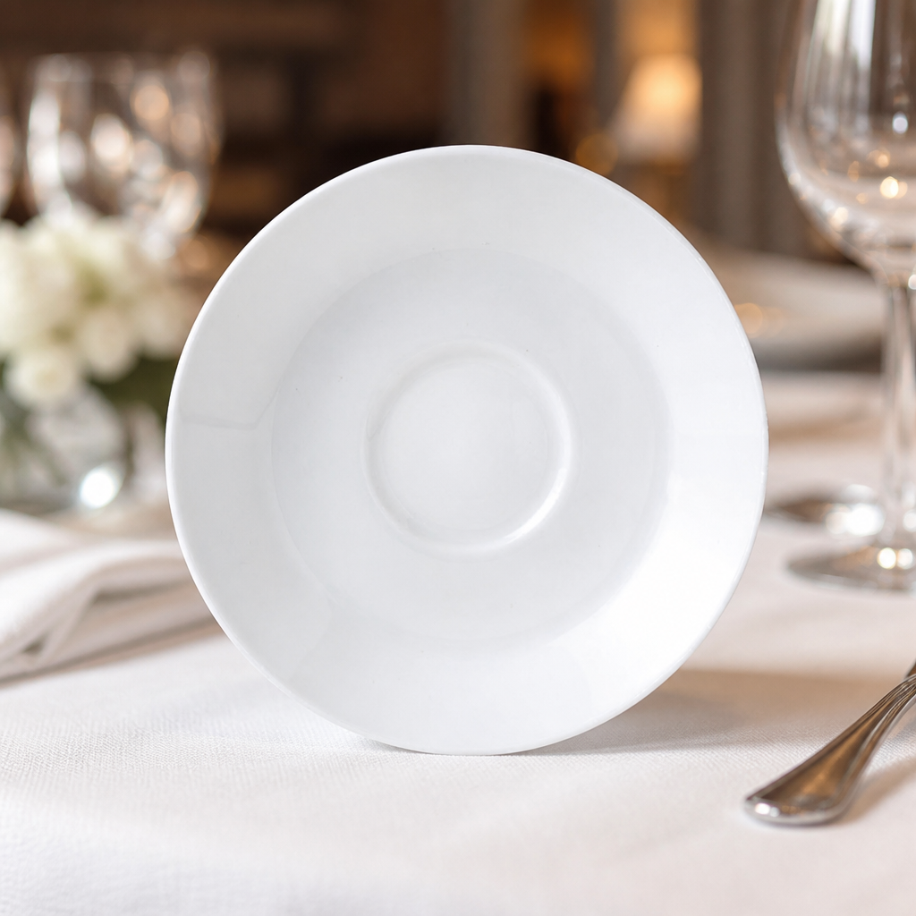 Commercial Tea Saucers Single Well 150mm 36 Pack