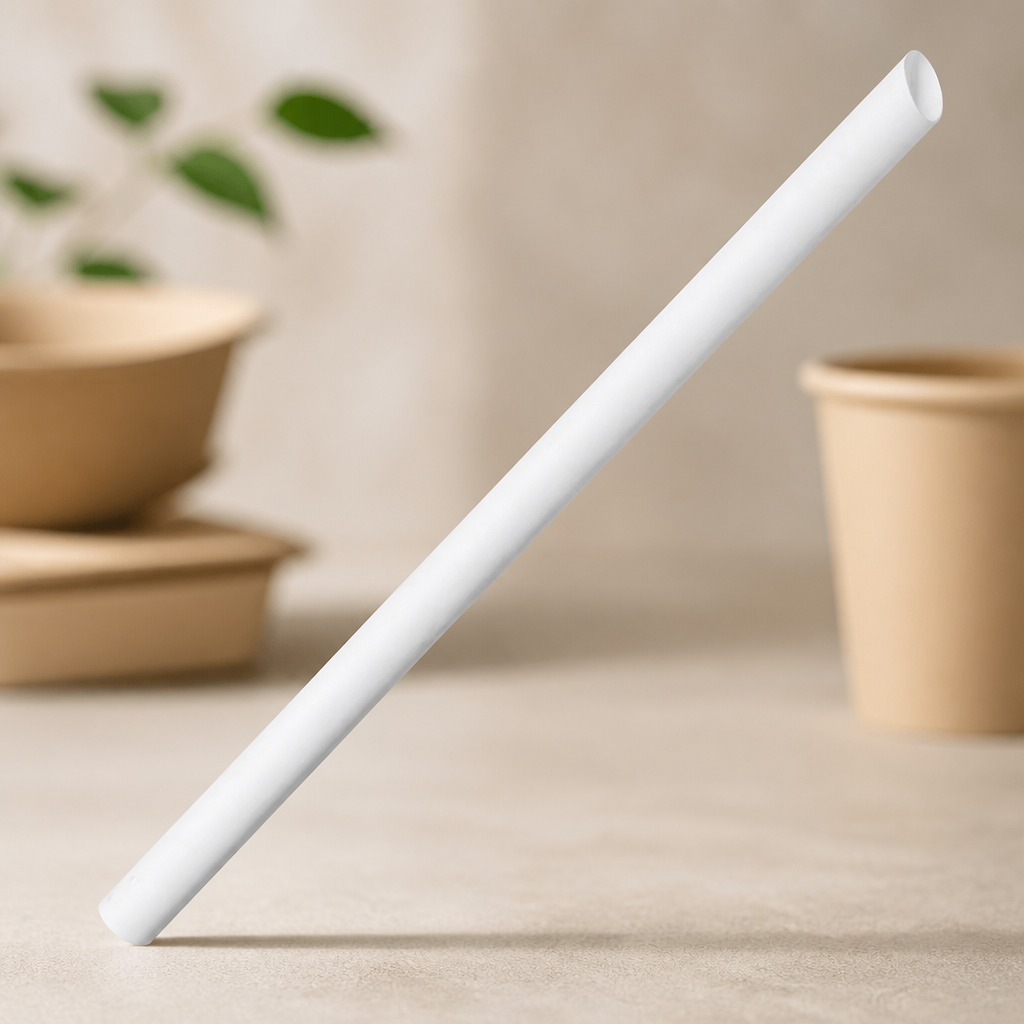 Compostable Bubble Tea Straws 12mm Bore 210mm 150 Pack