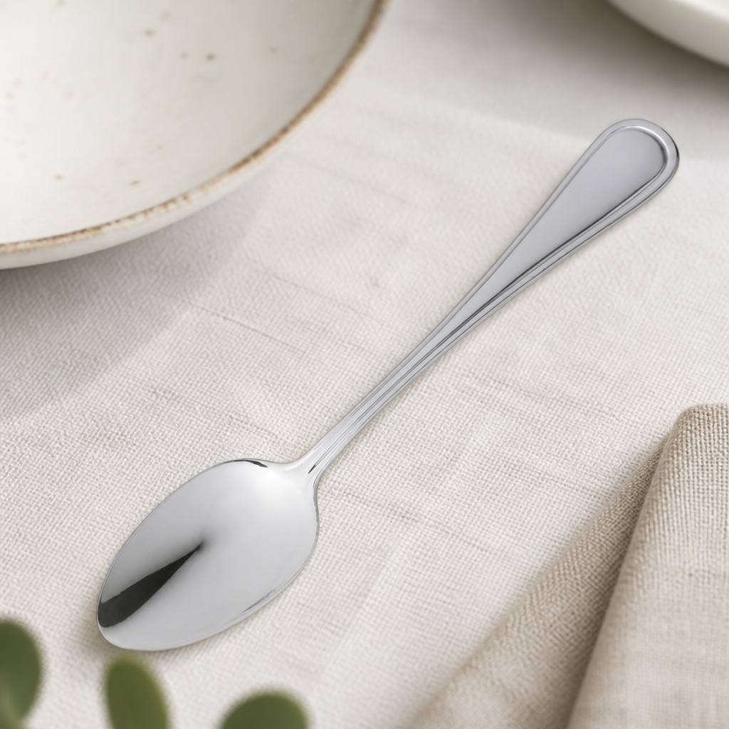 Commercial Dessert Spoon 12 Pack 189mm Stainless Steel Cutlery