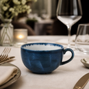 Commercial Cappuccino Cups 12oz Pack of 12 Porcelain Blue
