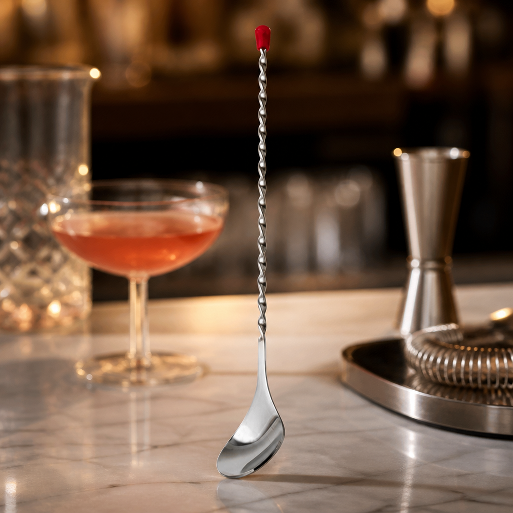 Commercial Stainless Steel Cocktail Spoon for Bar Mixing