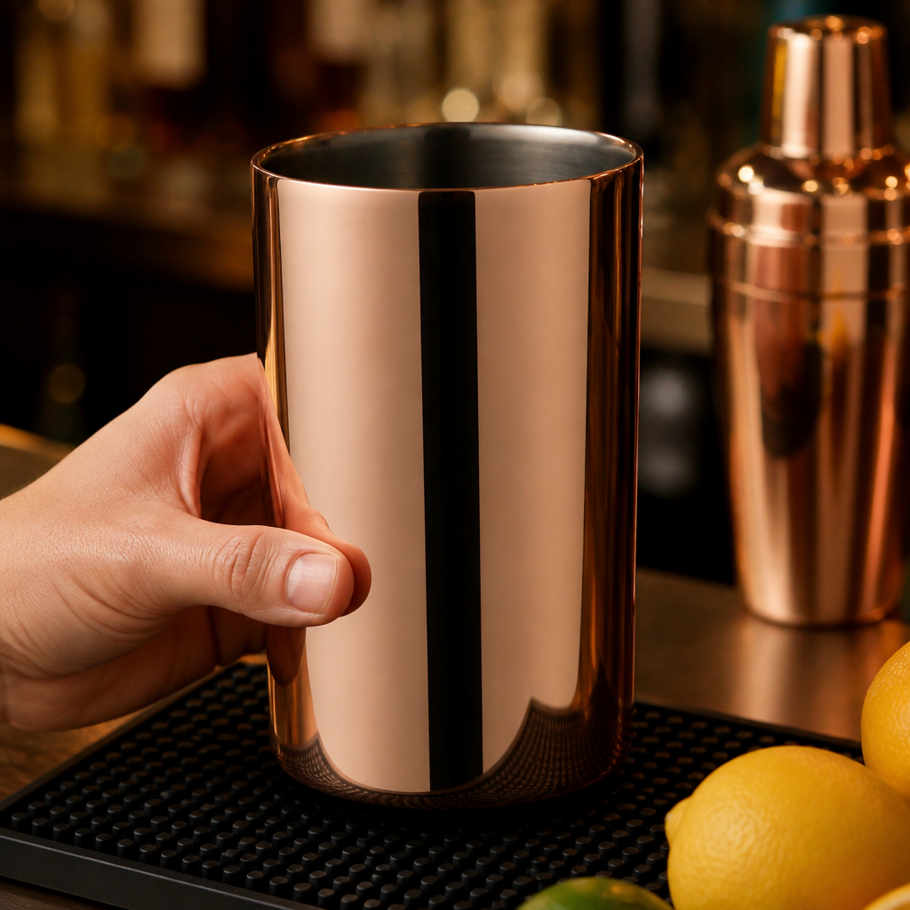 1Ltr Commercial Copper Plated Wine Cooler Bucket