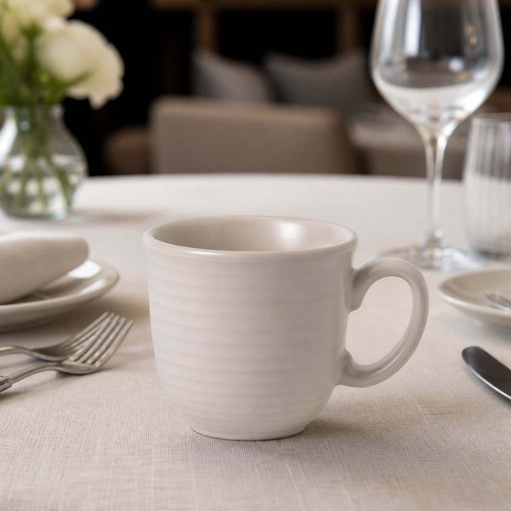 Commercial Vitrified Stoneware Mugs 332ml - 6 Pack