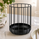 Commercial Black Metal Fruit Basket 225mm Diameter