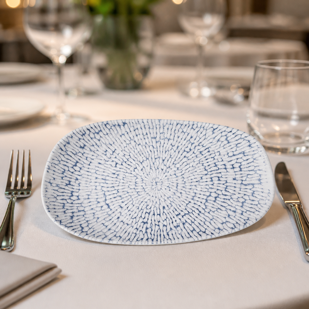 Commercial Opal Oblong Plates 220x130mm Pack of 12