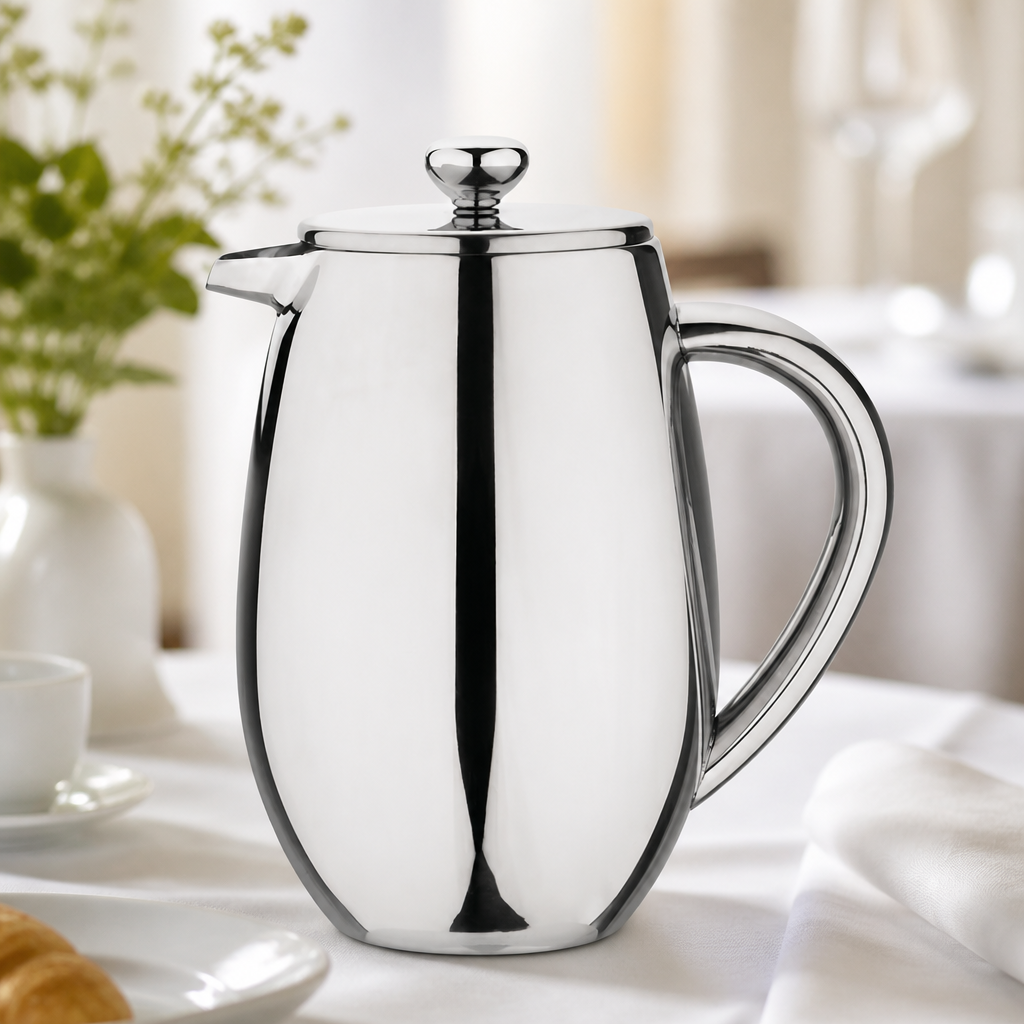 6 Cup Commercial Insulated Stainless Steel Cafetiere 750ml