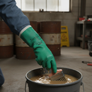 Premium Chemical Protection Gloves - Heavy Duty Resistance to Oils, Grease, and Liquids for Industrial Use