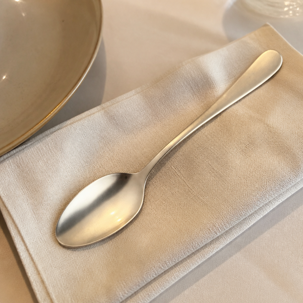 Commercial Medium Teaspoon Set 12 Pack Champagne Finish