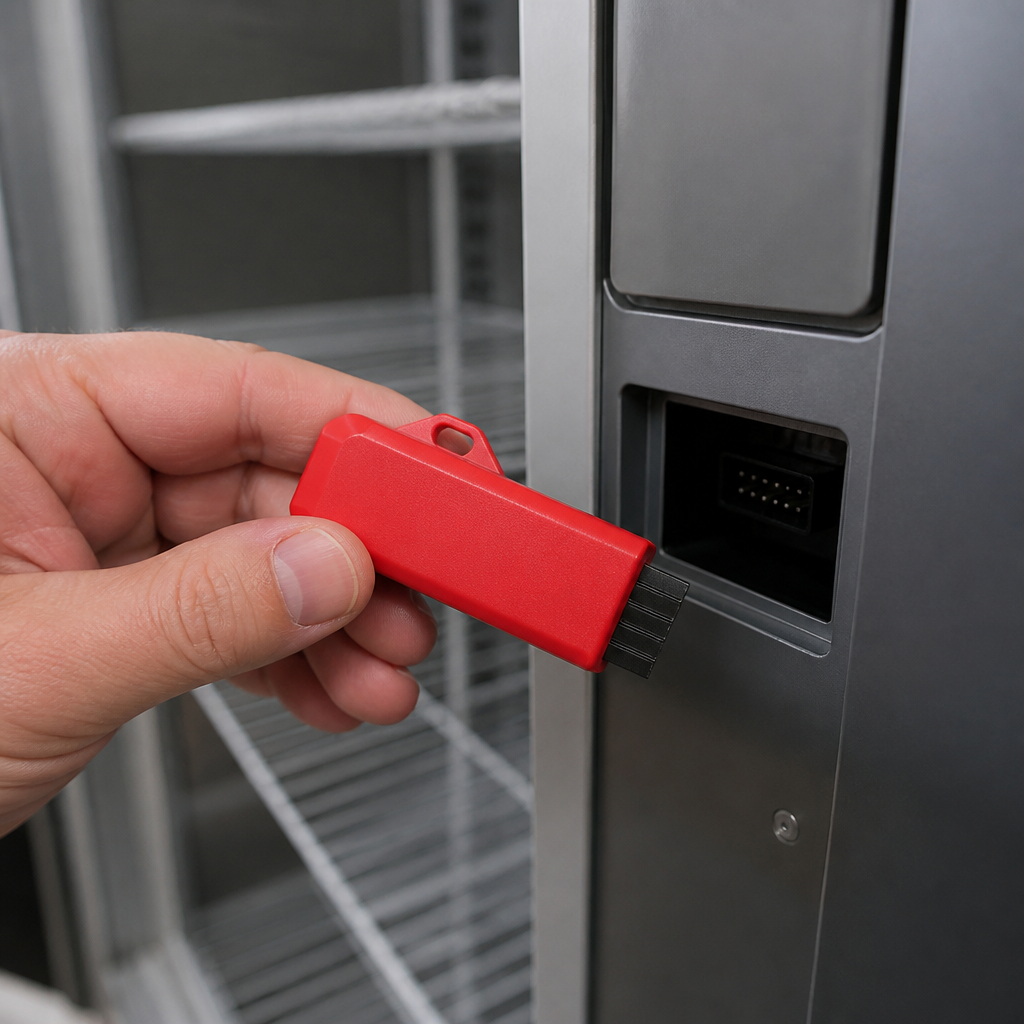 Replacement hot key for commercial upright freezers