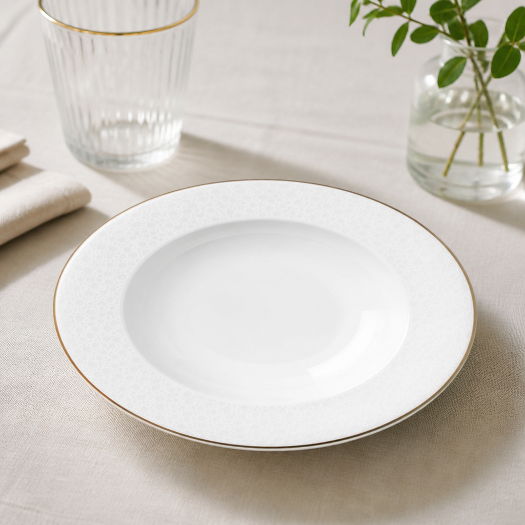 Commercial Fizz Rim Bowls 220mm Bone China 12 Pack