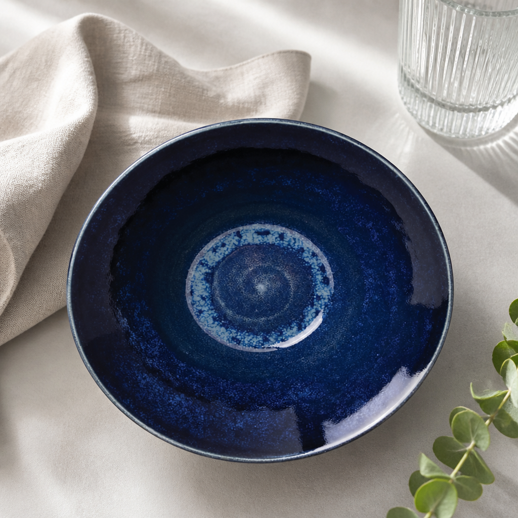 203mm Commercial Porcelain Bowls Lapis - 12 Pack
