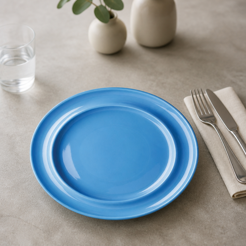 Commercial Raised Rim Plates 253mm for Care Homes - 4 Pack