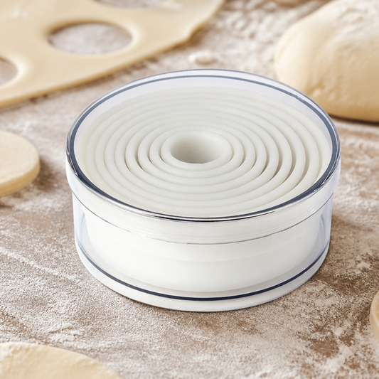 9 Pack Commercial Round Pastry Cutters Set 20mm to 100mm