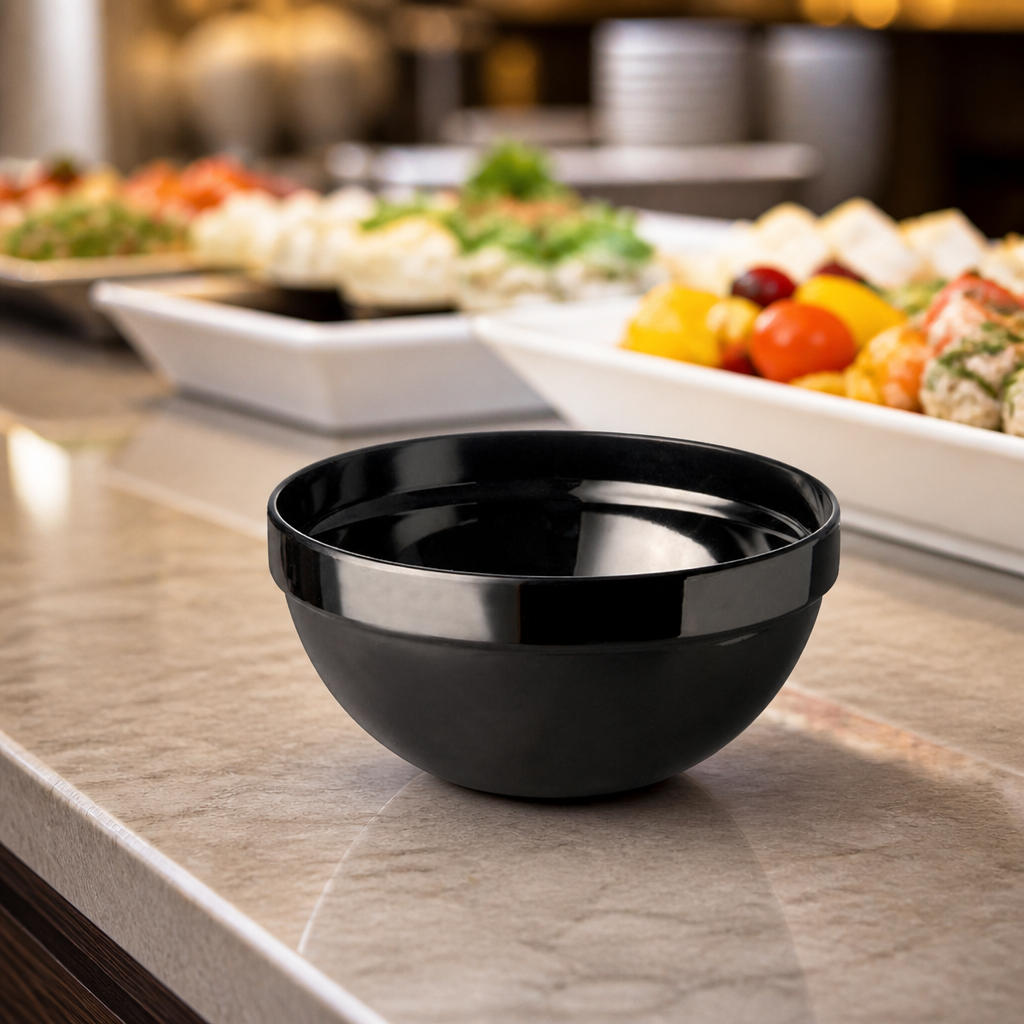 50ml Black Eco-Friendly Mini Dip Bowl made from recycled PET