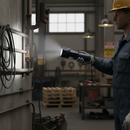High-Performance Rubber Industrial Torch with Ultra Bright Beam and 2X D Batteries Included for Reliable Lighting Solutions